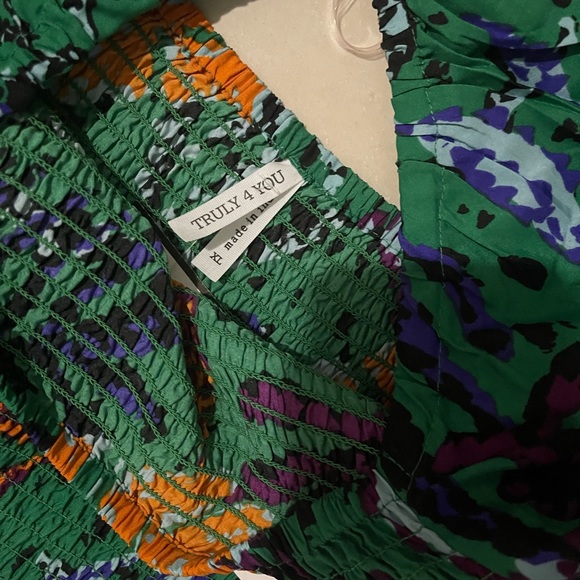 Truly 4 you lightweight multicolor dress made in India size XL - Picture 3 of 7